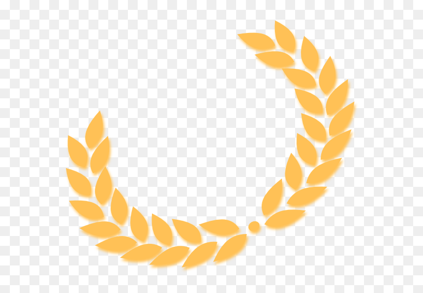 Leaf With Crown Clipart Vector Freeuse Library Half - 22 Laurel Wreath Clip Art, HD Png Download - leaf crown png