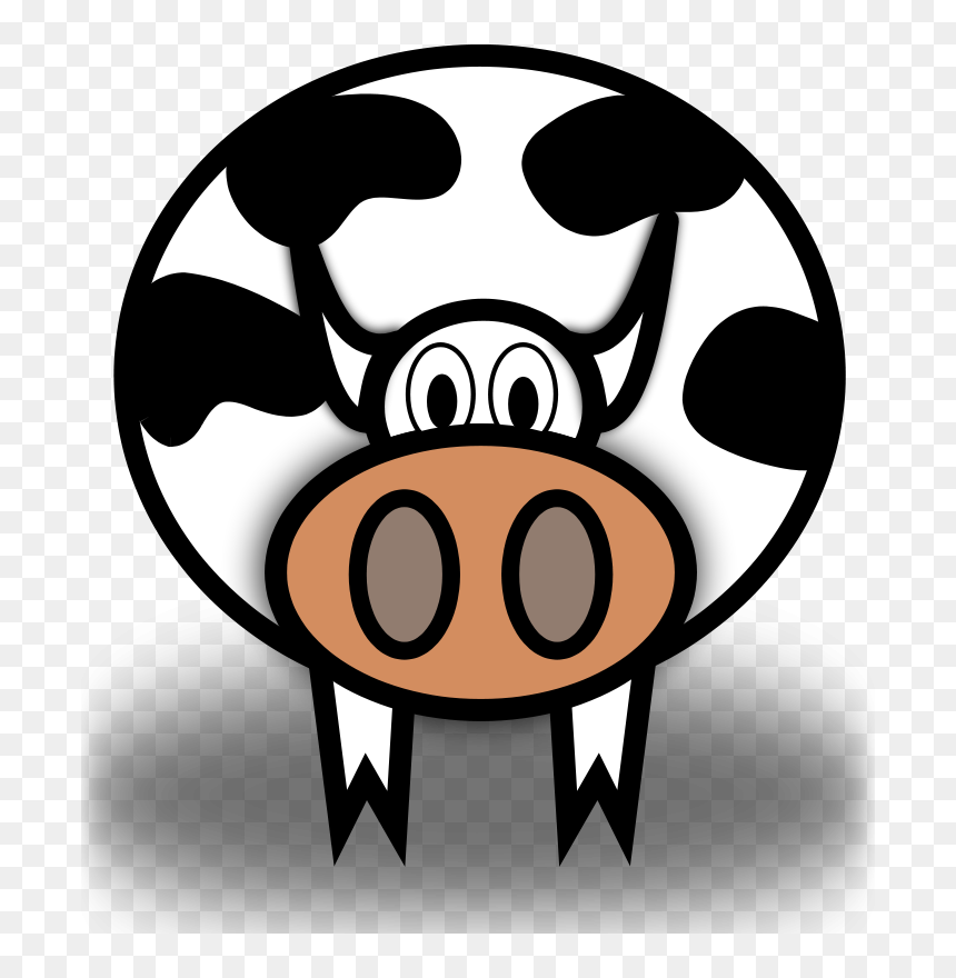 Cow Silhouette Clip Art Download - Cow Clip Art, HD Png Download - cow silhouette png