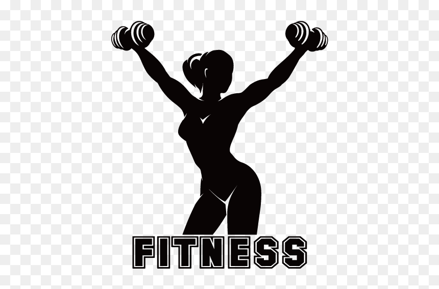 Physical Fitness Fitness Centre Silhouette - Female Fitness Silhouette Png, Transparent Png - fitness silhouette png