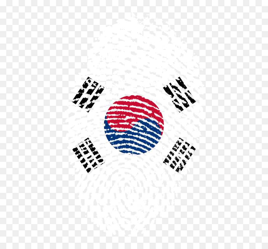 Nigeria Flag Fingerprint Png, Transparent Png - south korea flag png