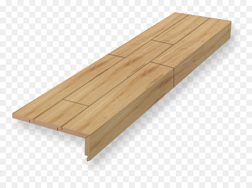 Natural Wood Stair Treads, HD Png Download - stair png