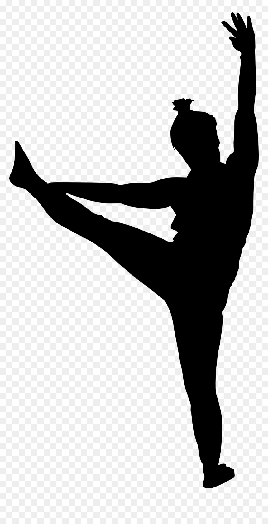 Fitness-silhouette - Silhouette Zumba Png, Transparent Png - fitness silhouette png