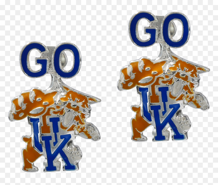 University Of Kentucky Evie Earrings - Illustration, HD Png Download - kentucky wildcats logo png