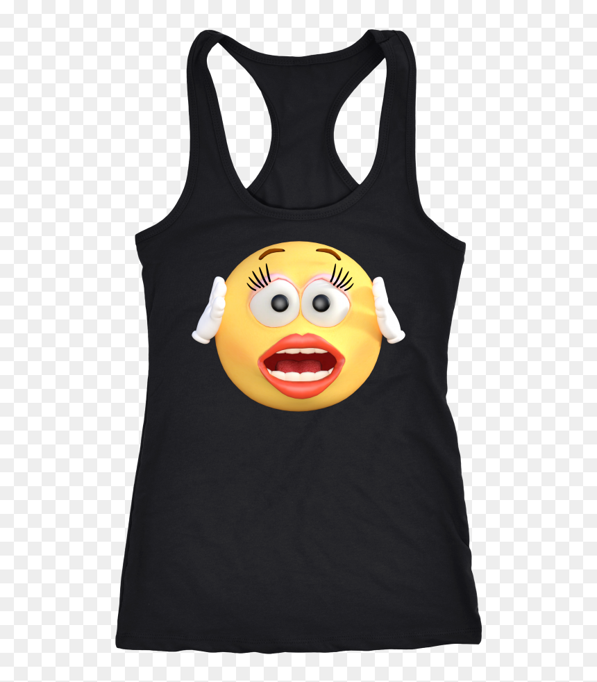 Dreamoctane Women Shock Emoji Tank Top - Portable Network Graphics, HD Png Download - shock emoji png