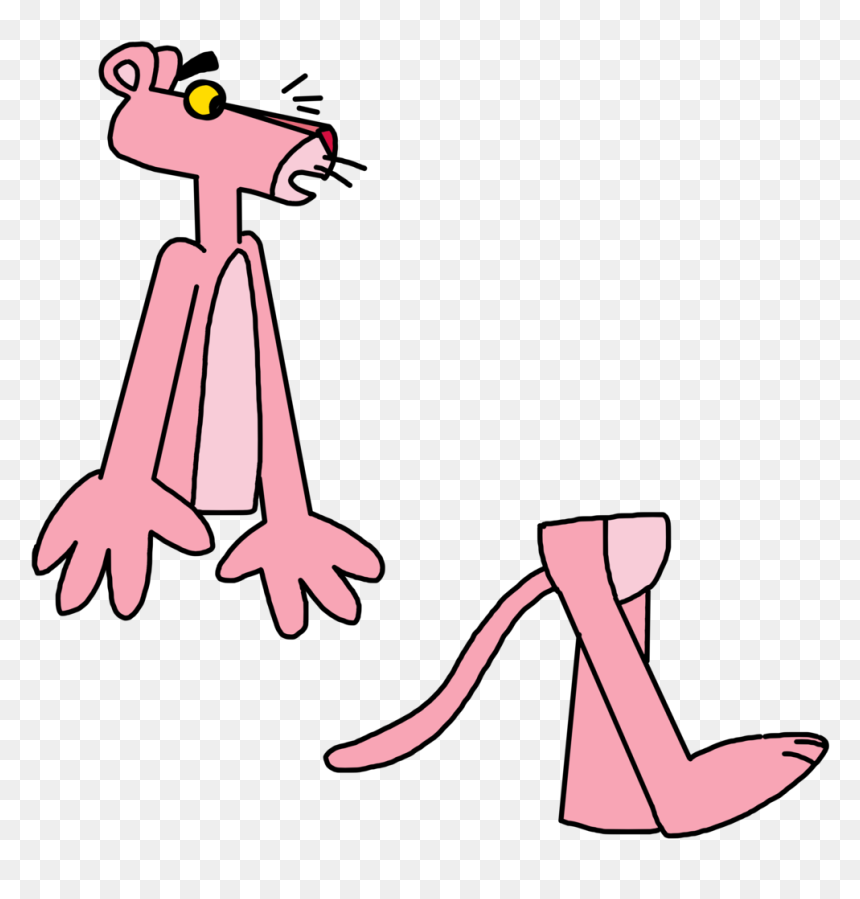 Marcospower1996 Pink Panther Sawed In Half By Marcospower1996 - Girl Sawn In Half Cartoon, HD Png Download - pink panther png