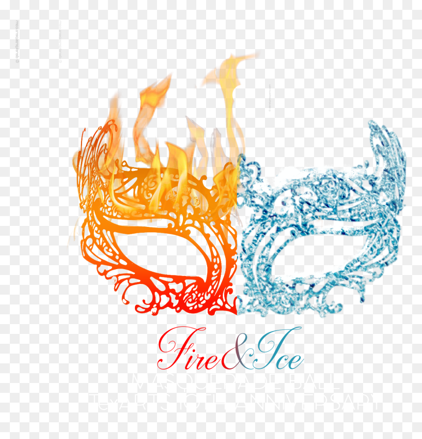 Elegant, Serious Logo Design For Texarts By Lei - Fire And Ice Masquerade, HD Png Download - lei png