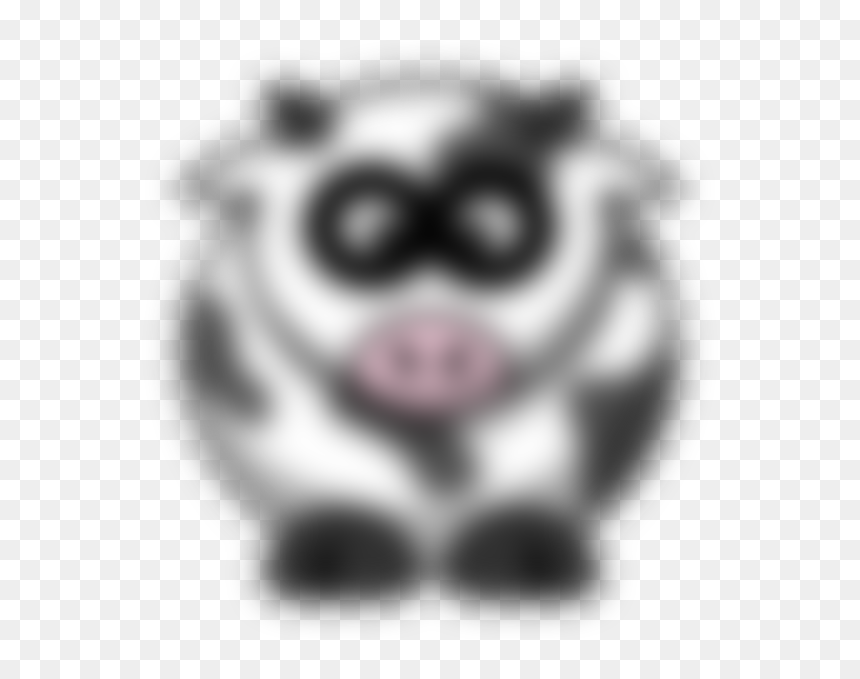 Blurred Clipart Picture Library Blurry Cow Clip Art - Blurry Clipart, HD Png Download - face blur png
