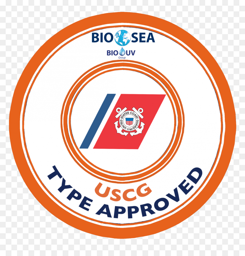The United States Coast Guard Logo Bio Sea Uscg Type - United States Coast Guard, HD Png Download - coast guard logo png