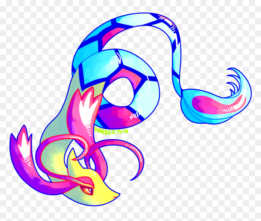 Milotic Threedraw, HD Png Download - milotic png
