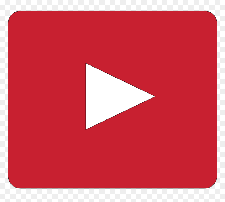 Youtube Symbol White Background, HD Png Download - white youtube png