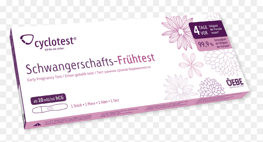 Transparent Pregnancy Test Clipart - Cyclotest, HD Png Download - pregnancy test png