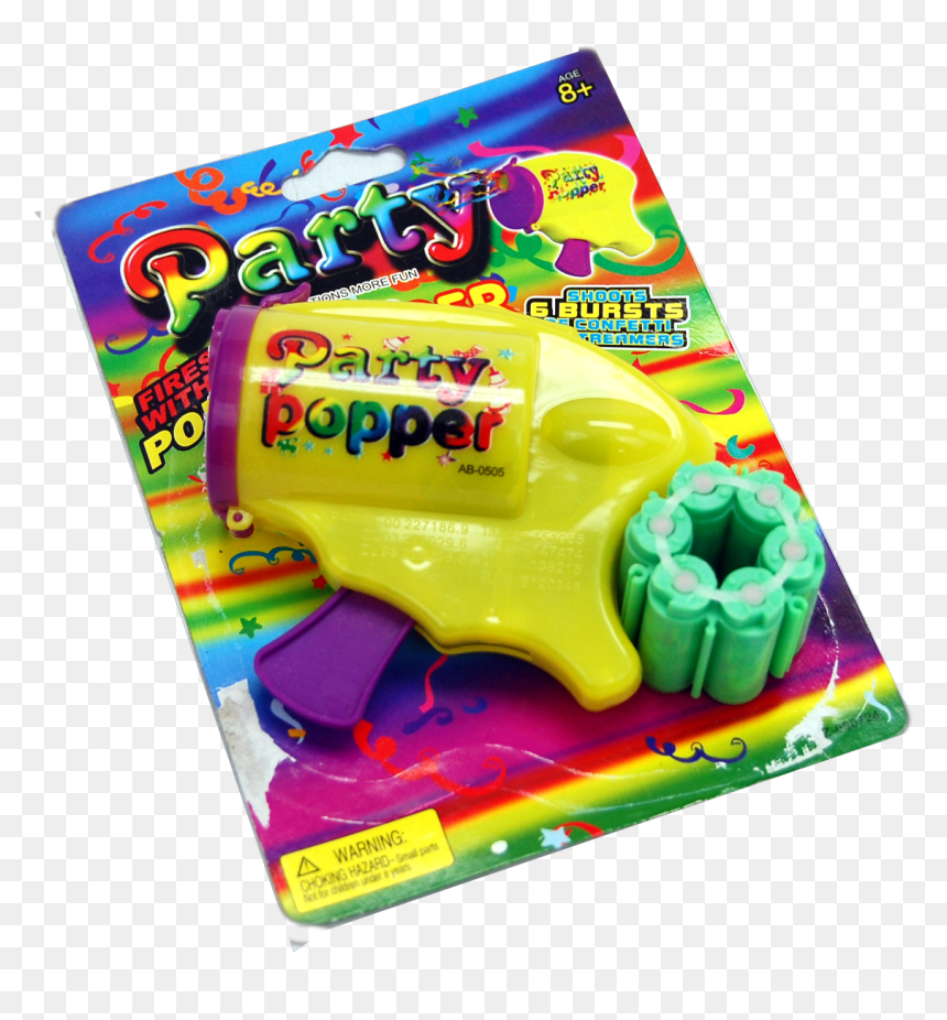 Party Popper Revolver - Party Popper, HD Png Download - party popper png