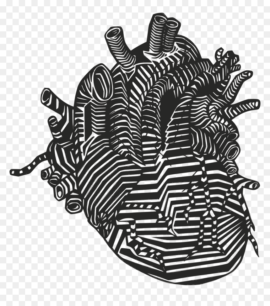 Tell Tale Heart Png, Transparent Png - heart doodle png