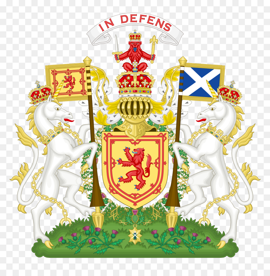Coat Of Arms Of Scotland, HD Png Download - kingdom hearts crown png