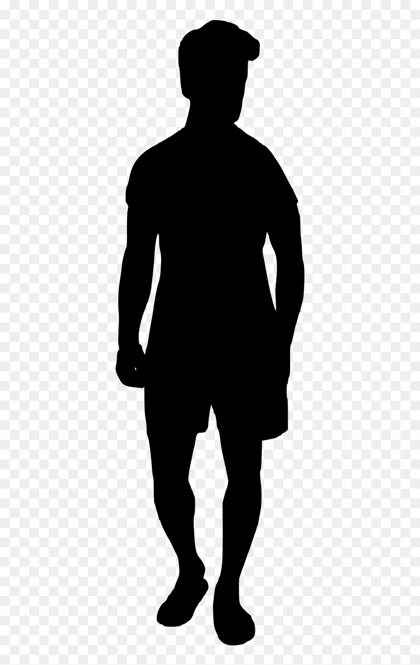 Silhouette, HD Png Download - man walking silhouette png