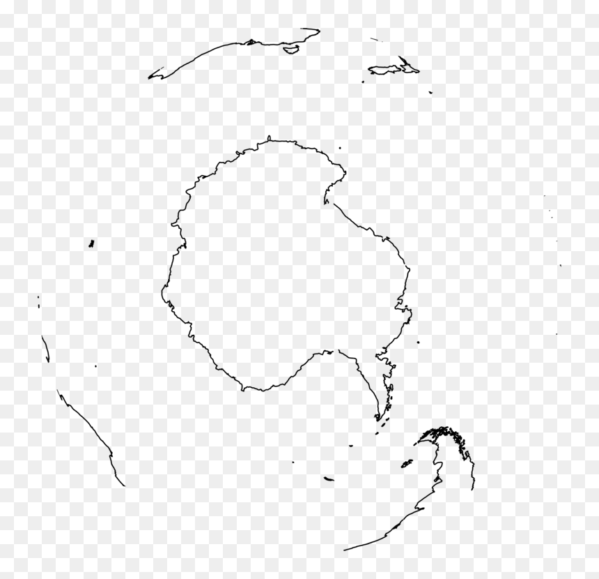 South Pole North Pole Antarctic Map Penguin - Antarctica, HD Png Download - north pole png