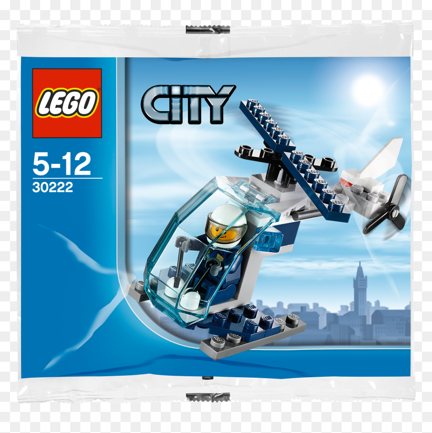   - Lego 30222, HD Png Download - police helicopter png