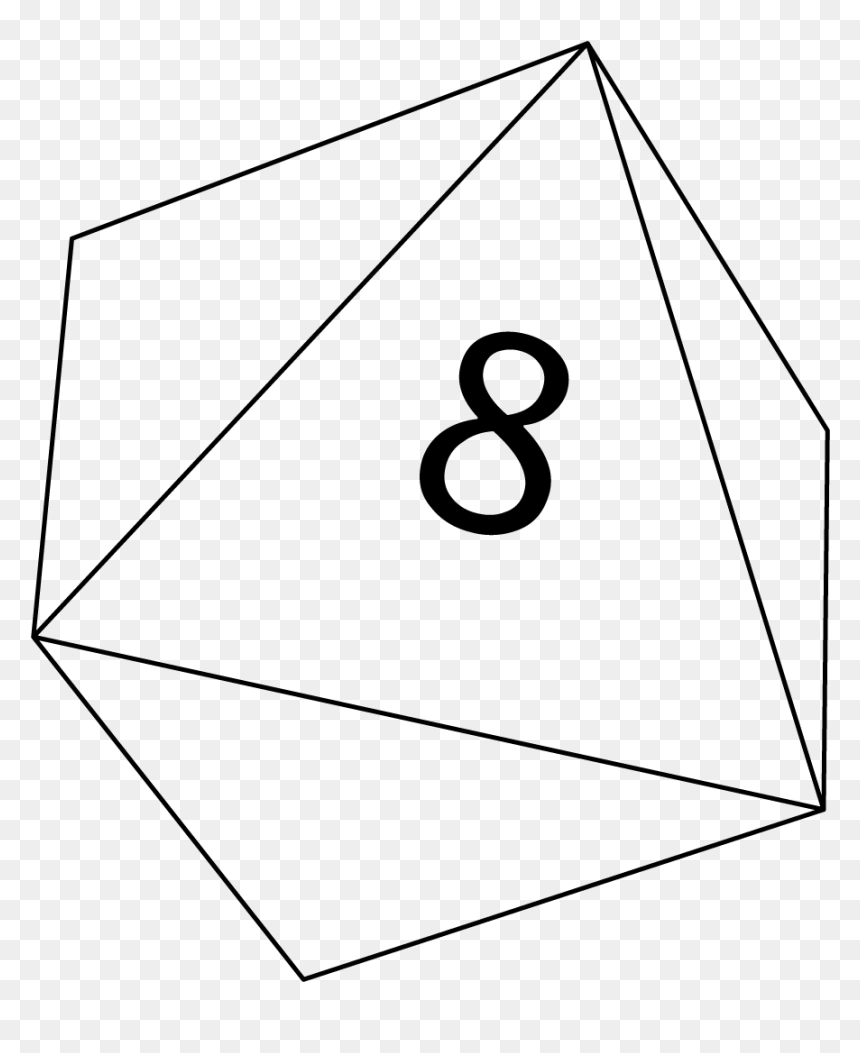 Number, HD Png Download - 20 sided dice png