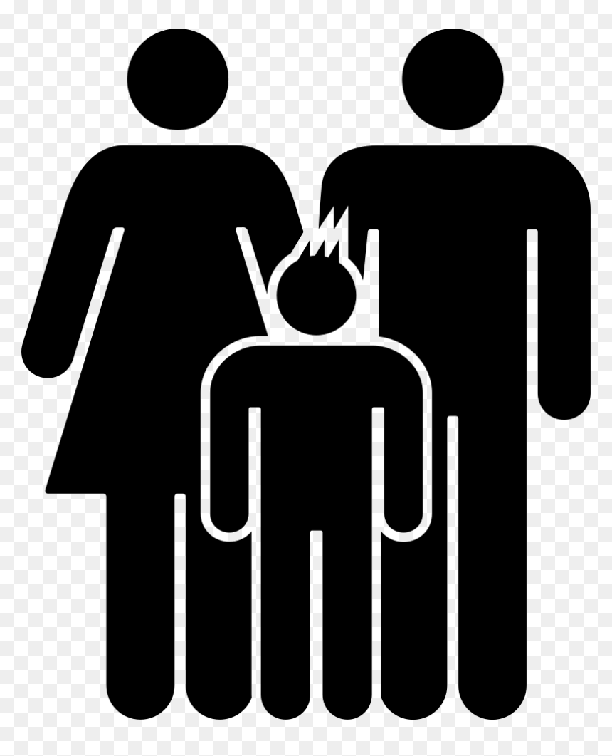 Familiar Group Of Three Persons Mother Father And Son - Father Mother Daughter Icon, HD Png Download - father and son png