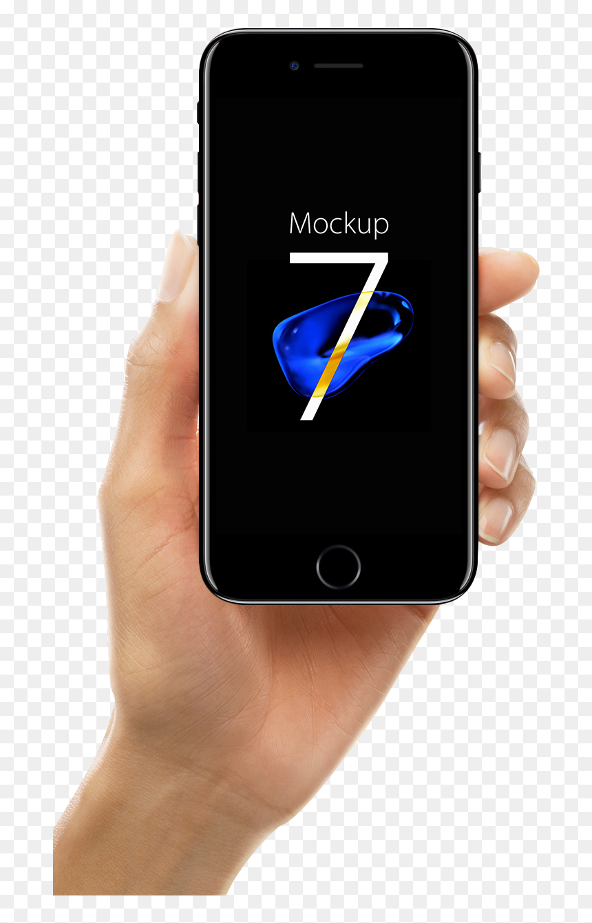 Iphone 6 Mockup Graphic Design - Iphone 8 Jet Black Mockup, HD Png Download - iphone 6 transparent png