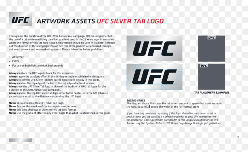 Ufc25years Guidelines Final 022118-15 - Parallel, HD Png Download - equals png