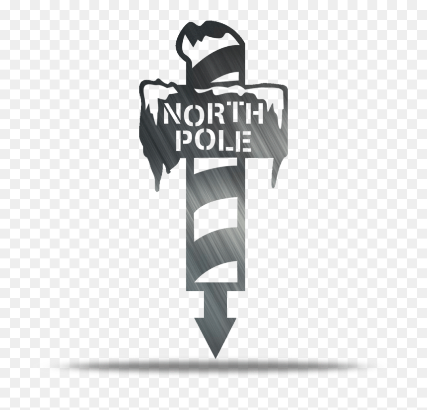 North Pole Metal Yard Stake - Portable Network Graphics, HD Png Download - north pole png
