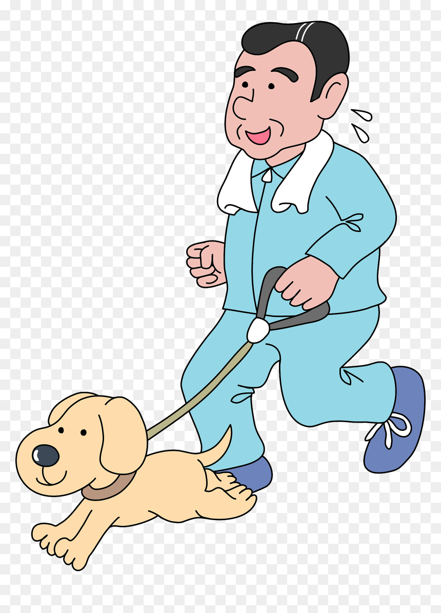 Jogging With Dog Clipart, HD Png Download - jogging png