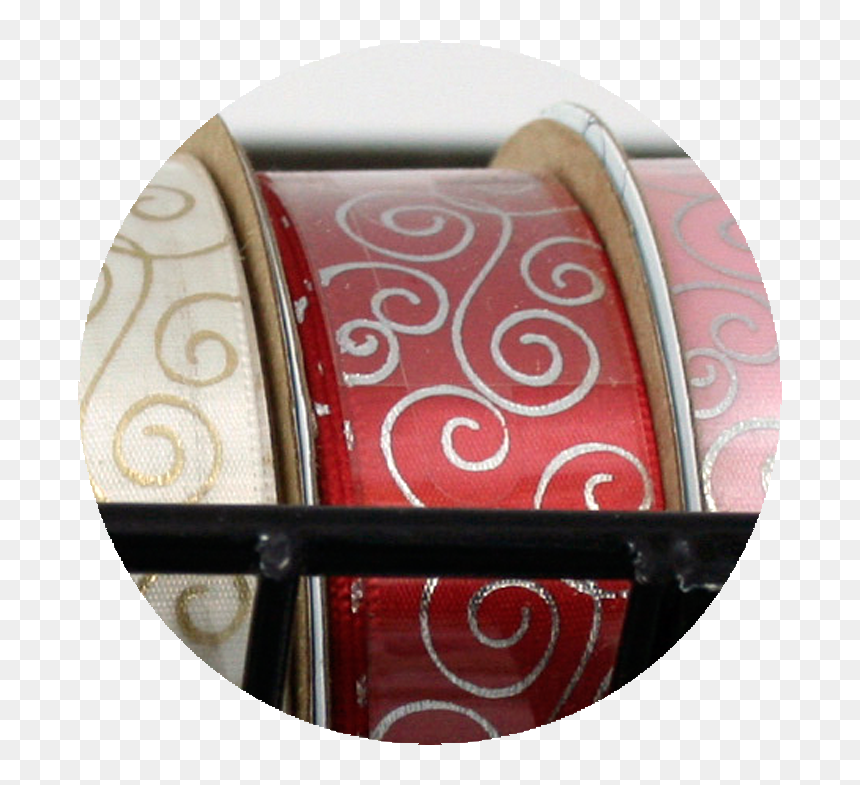 Swirl Pattern Ribbon Silver/red - Wood, HD Png Download - swirl pattern png