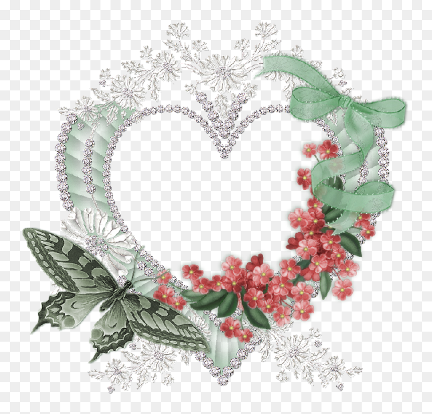 Heart Shaped Frame, Heart Frame, Cute Frames, Heart - Heart Shaped Frames, HD Png Download - heart shaped frame png