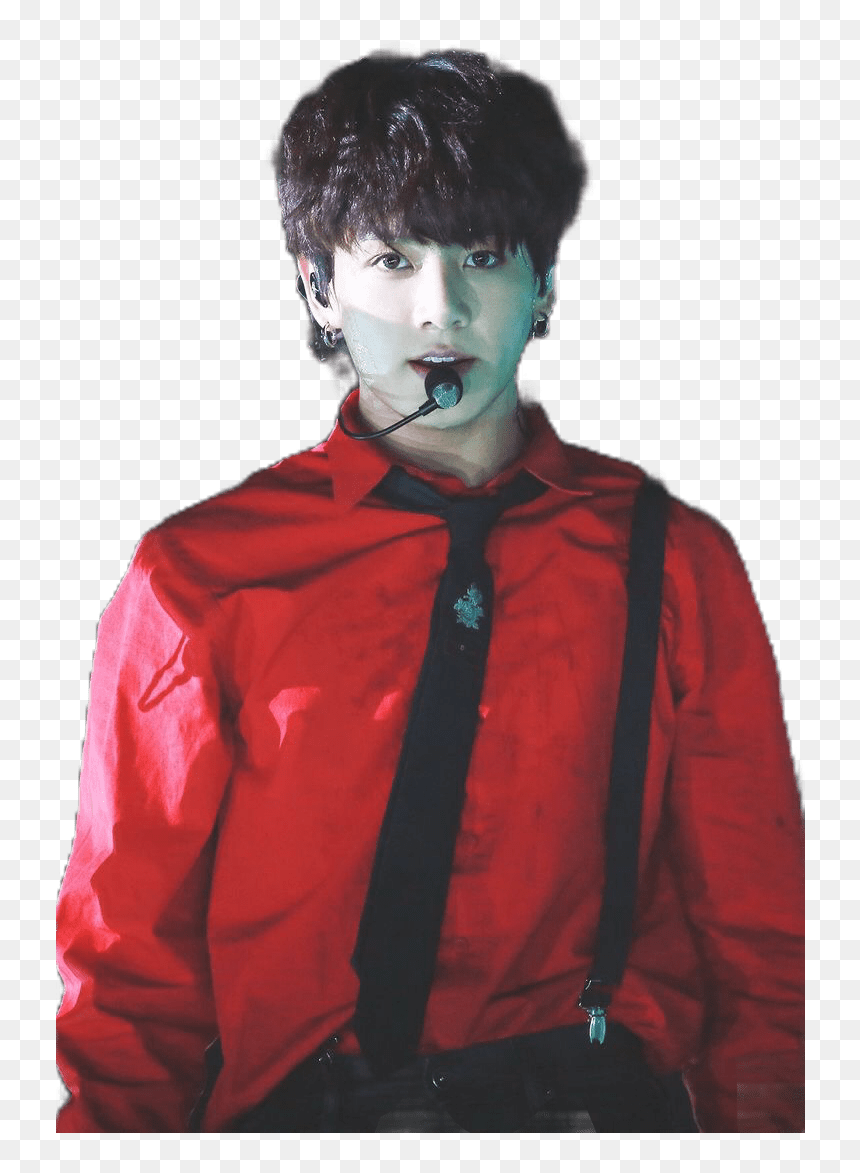 Jungkook Red Bts Btsjungkook Bangtanboys Sticker Edit - 180125 Jungkook, HD Png Download - bts jungkook png