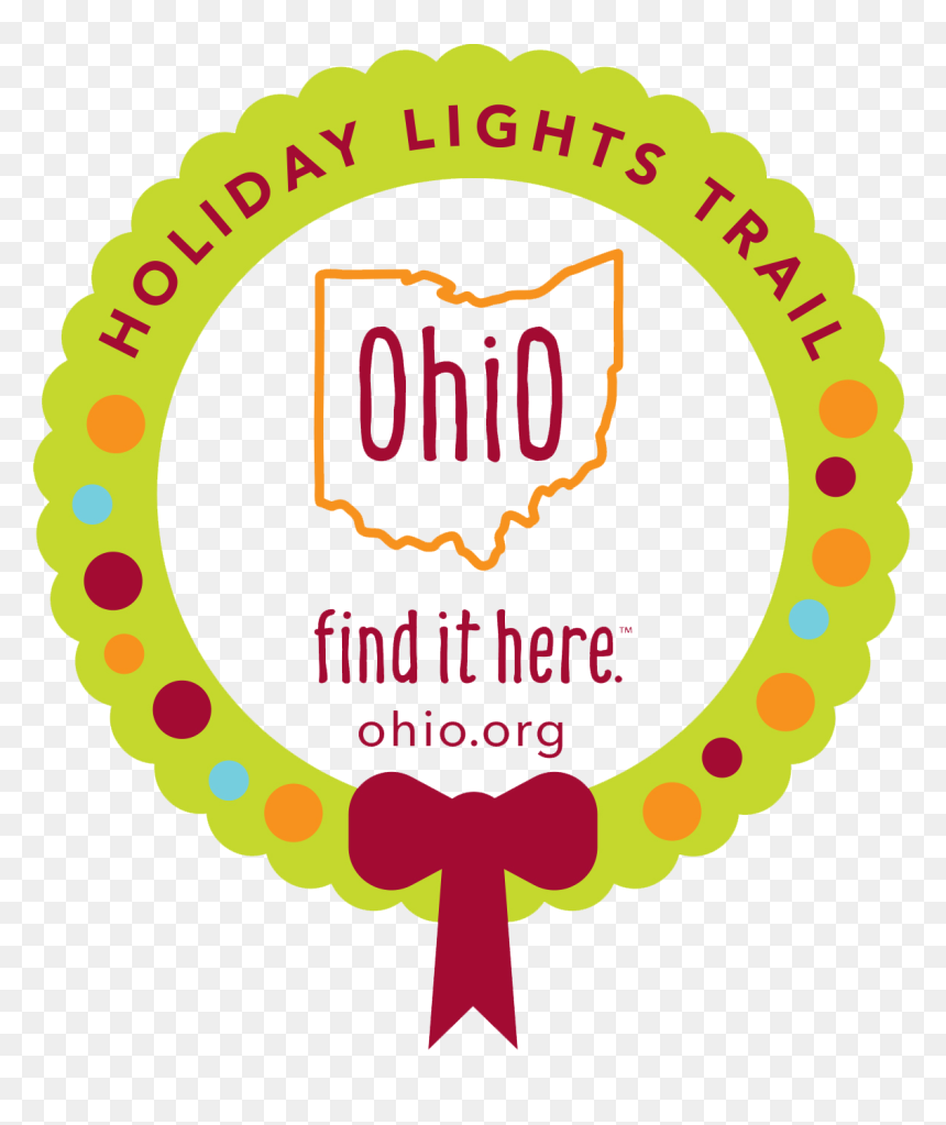 Ohio Holiday Lights Trail Logo - Ohio Find It Here Logo, HD Png Download - north pole png