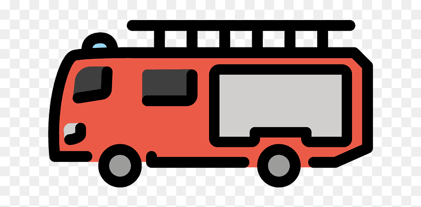 Fire Engine Emoji Clipart, HD Png Download - emoji fire png