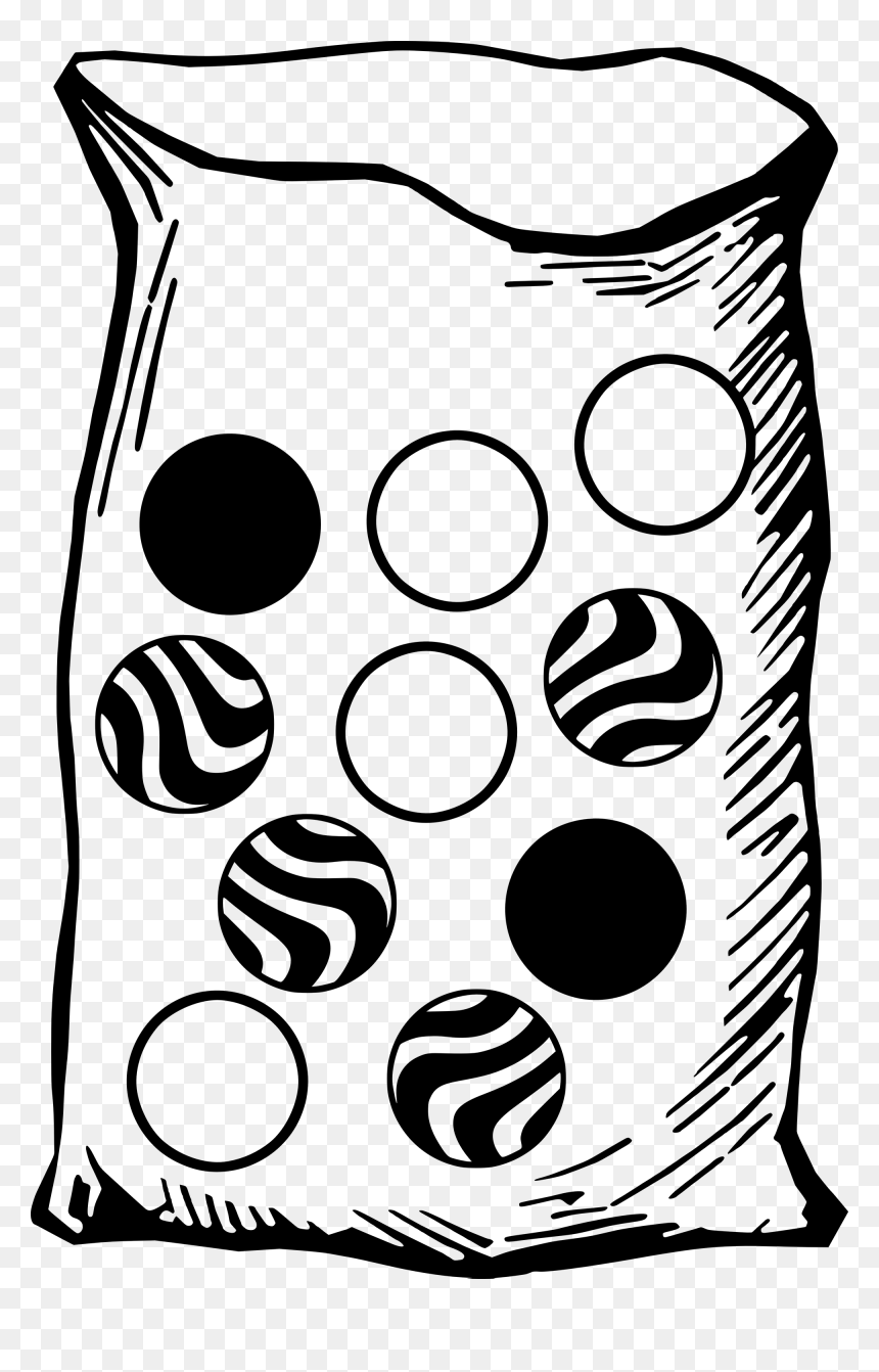 Explorer Clipart Black And White, Explorer Black And - Mystery Bag Clip Art, HD Png Download - marbles png