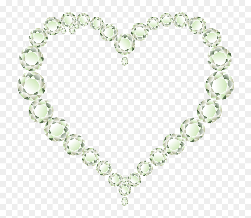 Picture Frames Clip Art - Clipart Red Diamonds Hearts, HD Png Download - heart shaped frame png