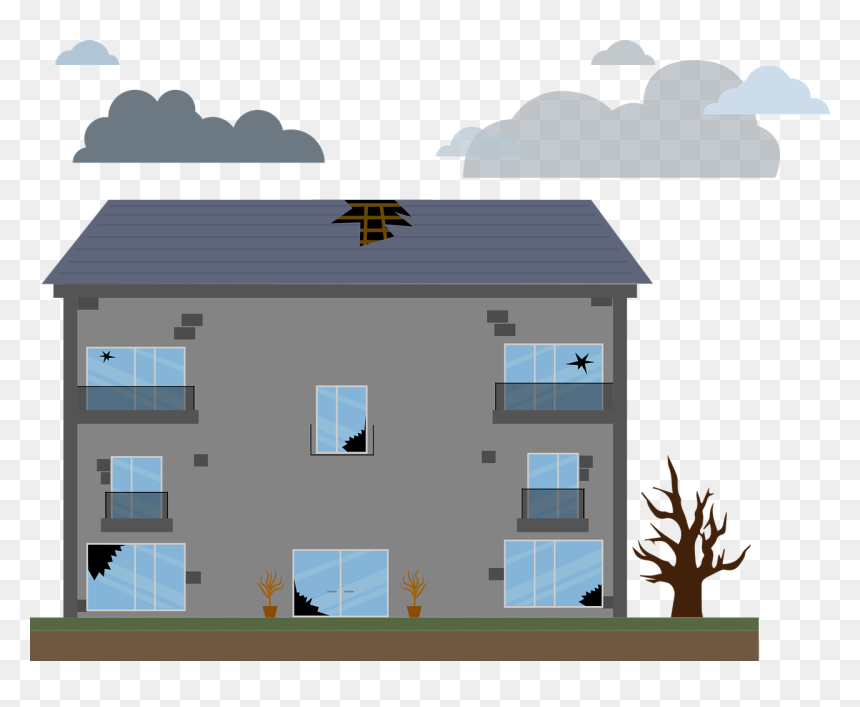 Hole In Roof Vector, HD Png Download - destroyed city png
