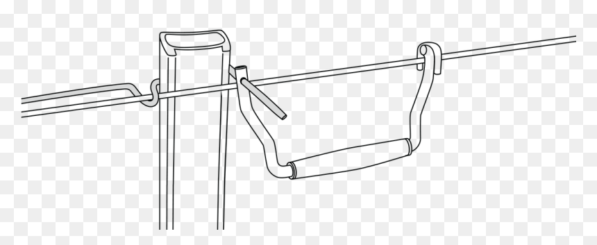 Hook Qt On Fencing Wire - Line Art, HD Png Download - fencing wire png