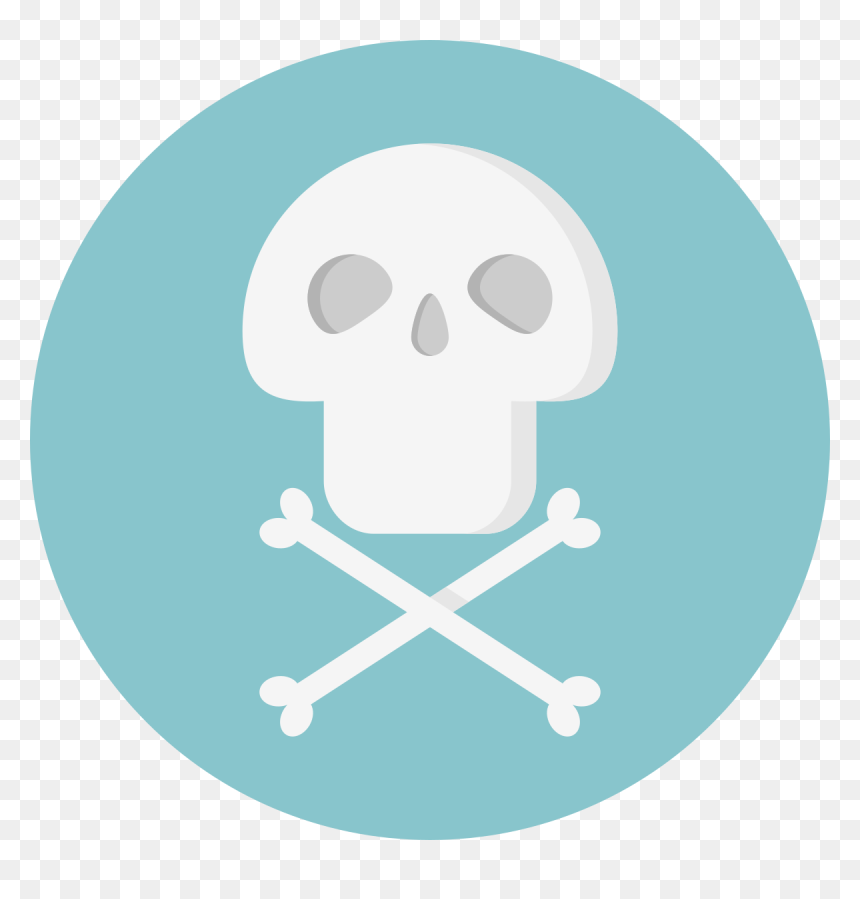 Education Icon, HD Png Download - danger symbol skull png