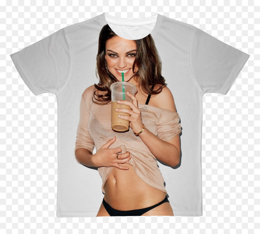 Mila Kunis Classic Sublimation Adult T-shirt"
 Class= - Body Wallpaper Mila Kunis, HD Png Download - mila kunis png