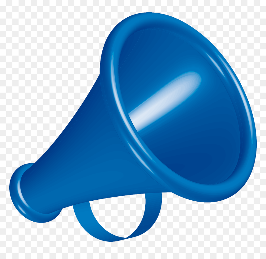 Megaphone Blue, HD Png Download - bullhorn png