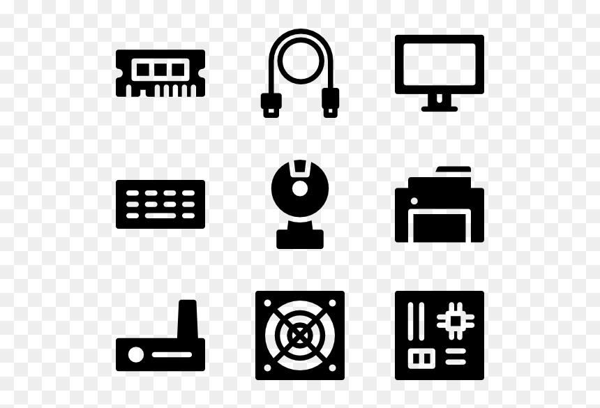 Movie Icons Png, Transparent Png - computer parts png