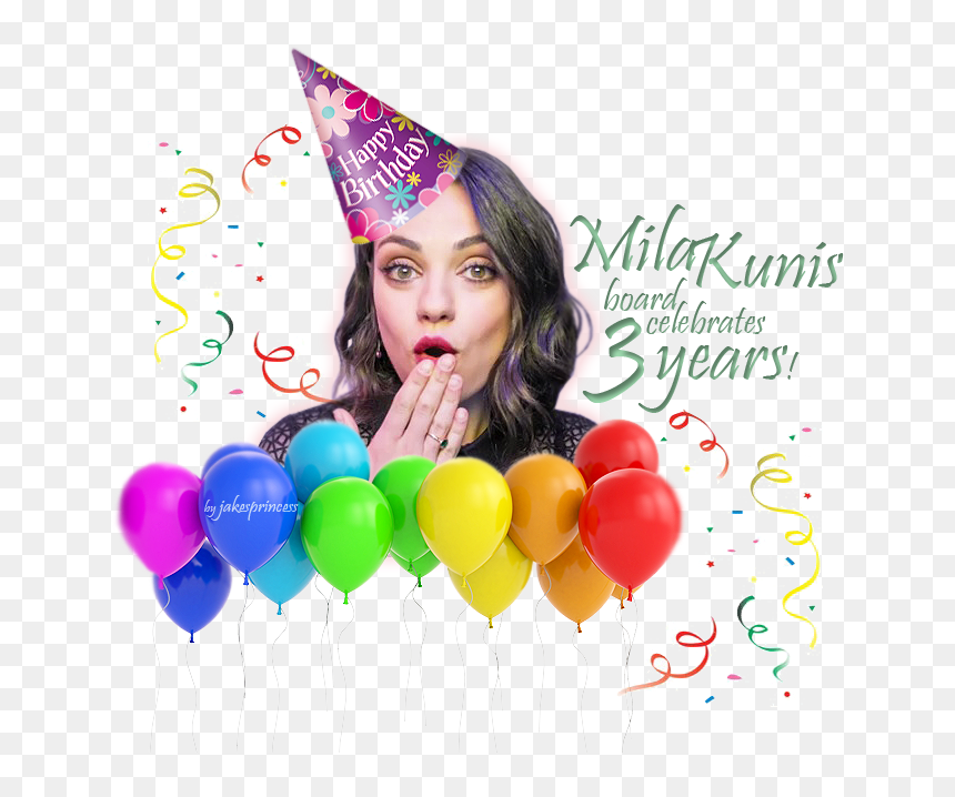Mila Kunis Board Celebrates 3 Years On Fanforum - Birthday Party, HD Png Download - mila kunis png