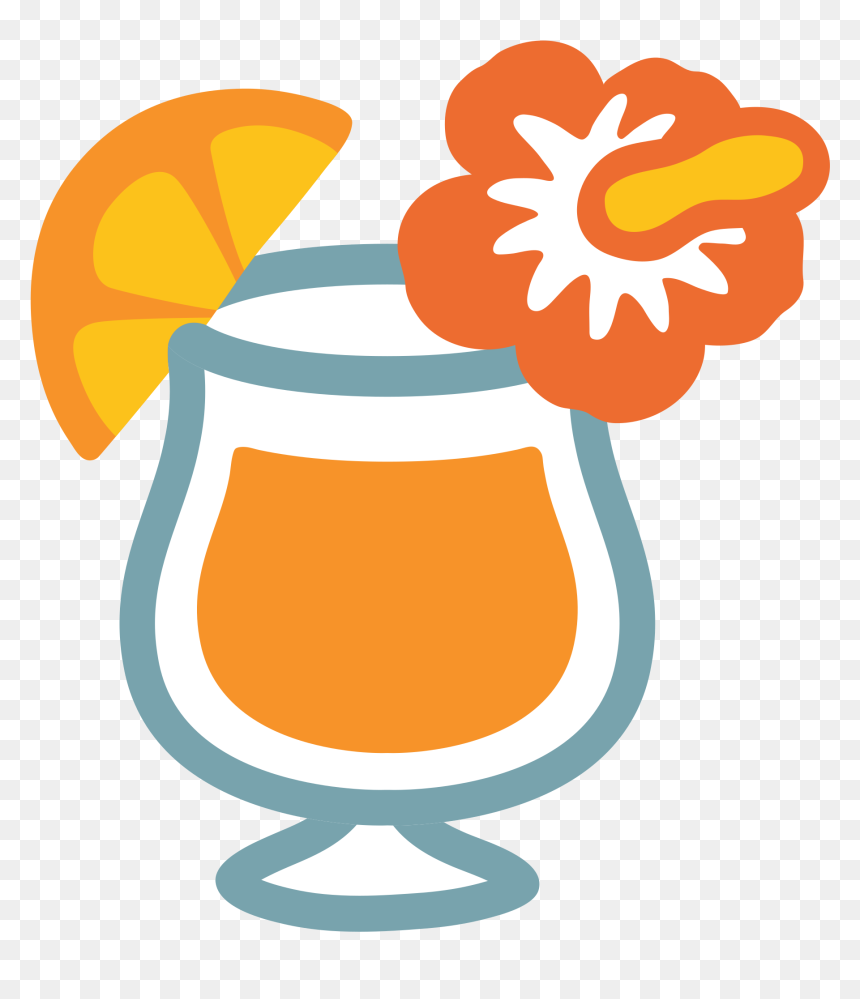 Tropical Emoji Png - Emoji Bebida, Transparent Png - tropical drink png