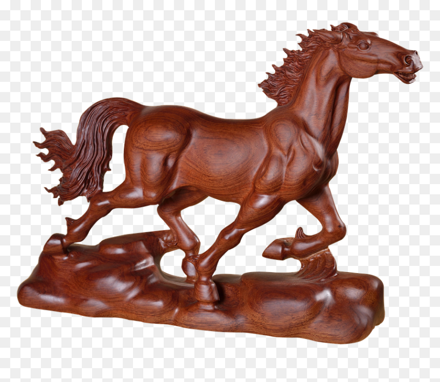 Wood Sculpture Png - Talla En Madera Caballos, Transparent Png - handicraft png