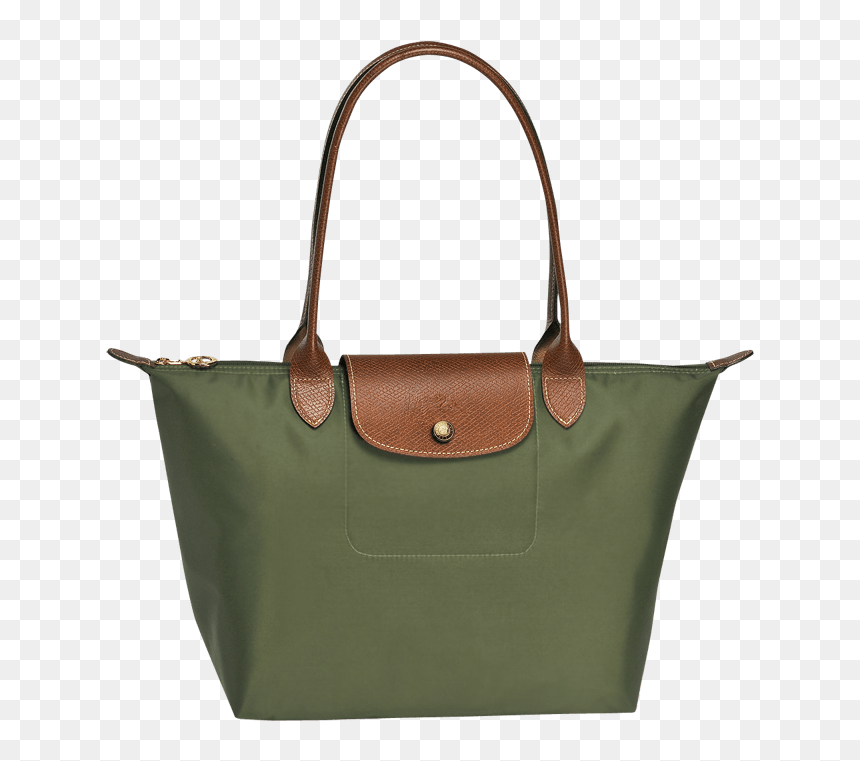 Green Longchamp Handbag - Png Transparent Bag Png, Png Download - hand bag png