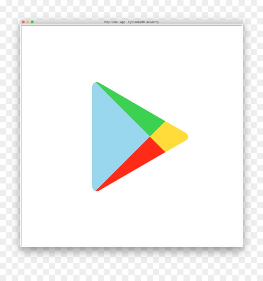Triangle, HD Png Download - play store logo png