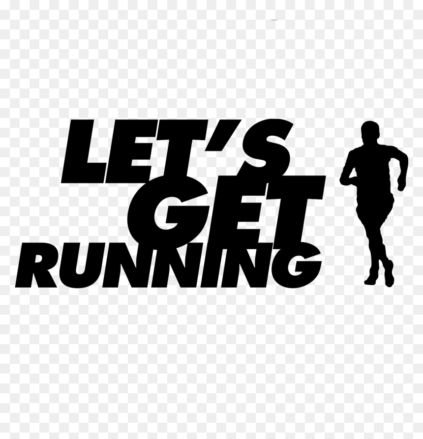 Running Transparent Png - Lets Get Running, Png Download - jogging png