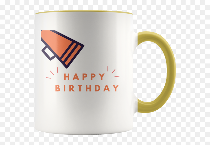 Bullhorn Happy Birthday Coffee Mug - Beer Stein, HD Png Download - bullhorn png