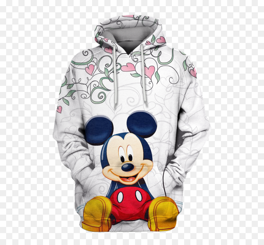 Anime Mickey Mouse Hoodie 3d - Mickey Mouse Png, Transparent Png - mickey mouse 3d png