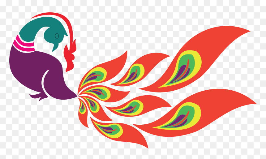 Art Graphic Design Indian, HD Png Download - peacock png hd