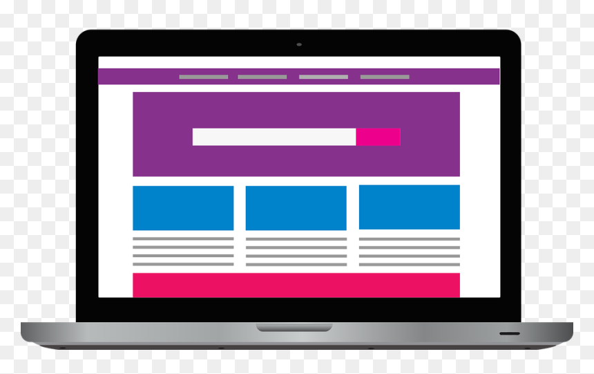 Web Page Layout Icon, HD Png Download - laptop mockup png
